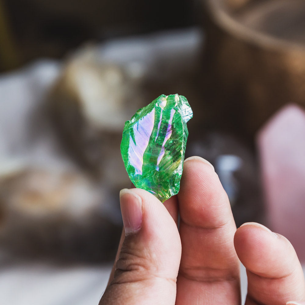 Green Aura Crystal Wands 100g