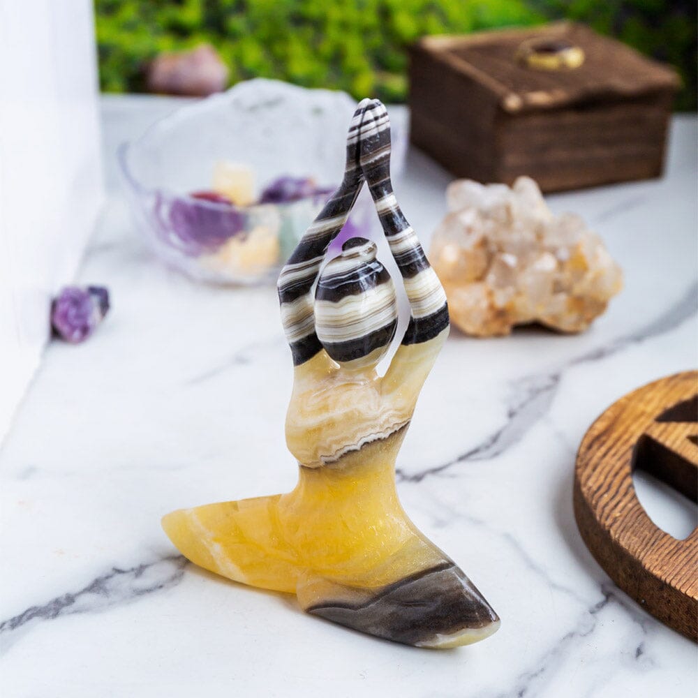 Zabra Calcite Yoga Lady