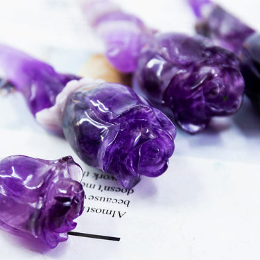Dream Amethyst crystal rose wand