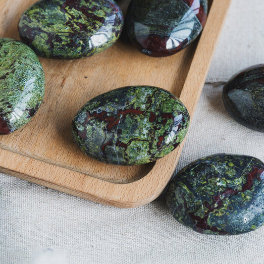 Dragon Blood Stone Palm Stone