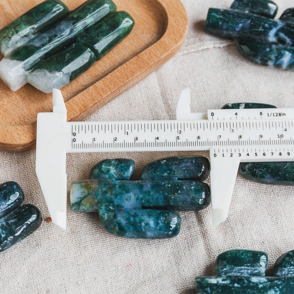 Moss Agate Cactus