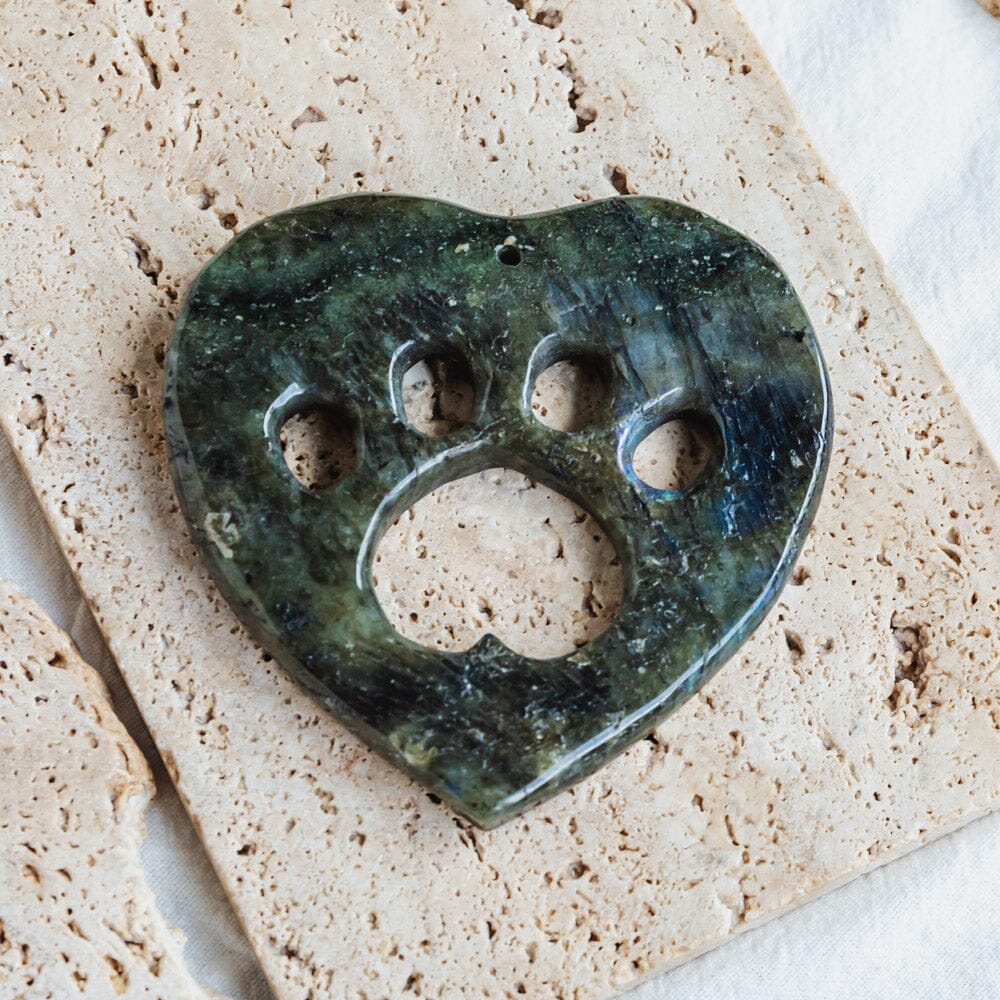 Crystal Heart With Paw