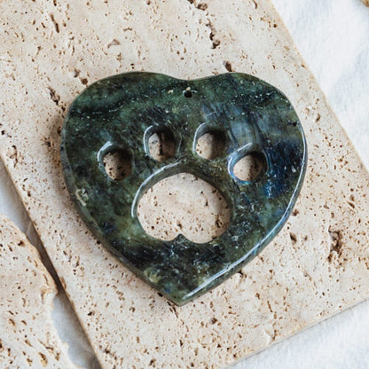 Crystal Heart With Paw
