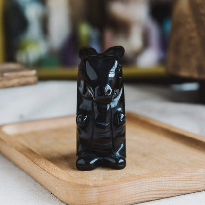 Black Obsidian Dinosaur