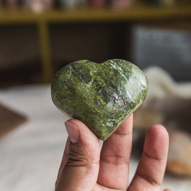 Green Pyrite Heart