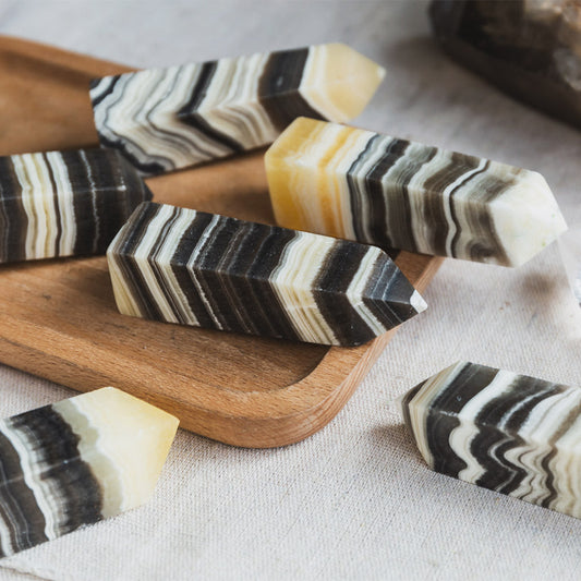 Zebra Calcite Point