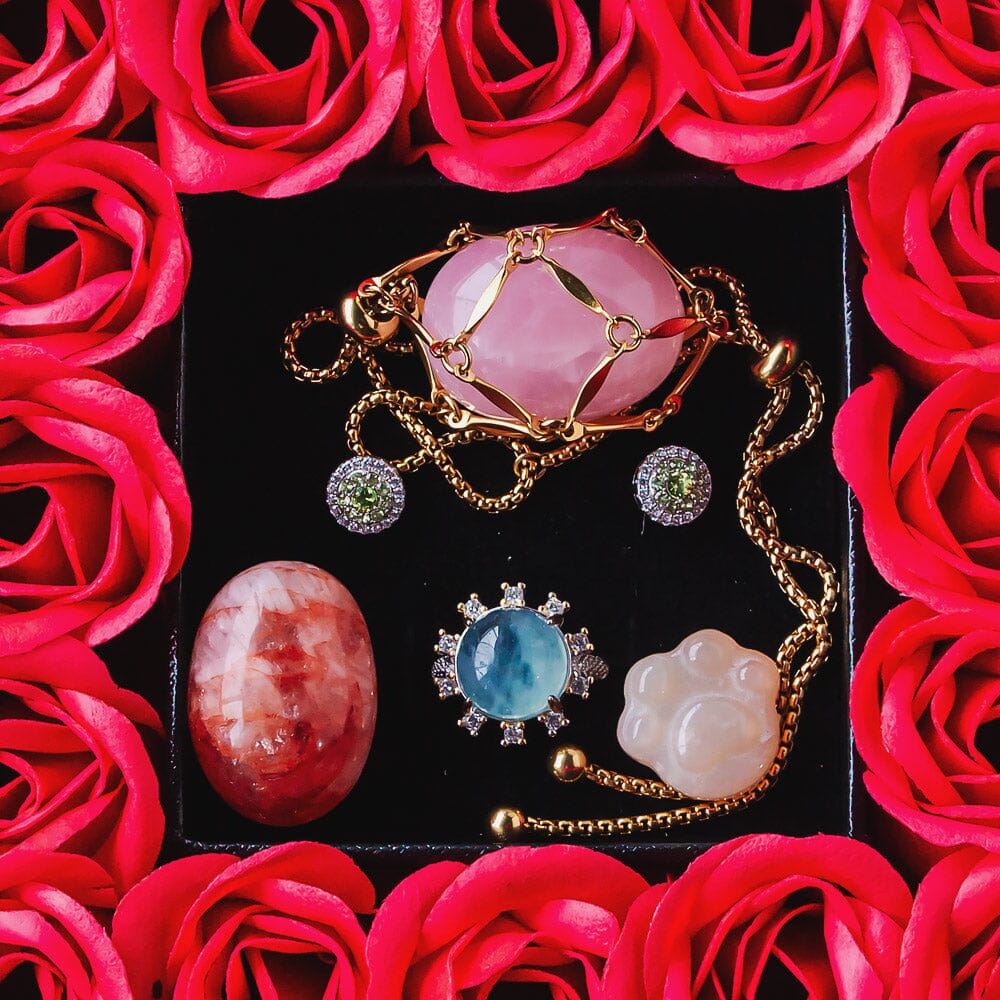 Mother's Day 16 Eternal Flower Natural Crystal Gift Box Set