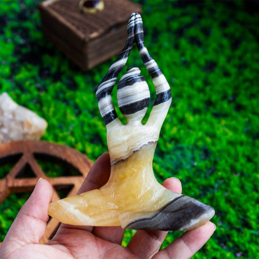 Zabra Calcite Yoga Lady