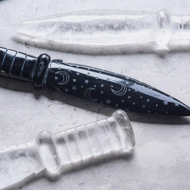 Crystal daggers/knife with moon phase