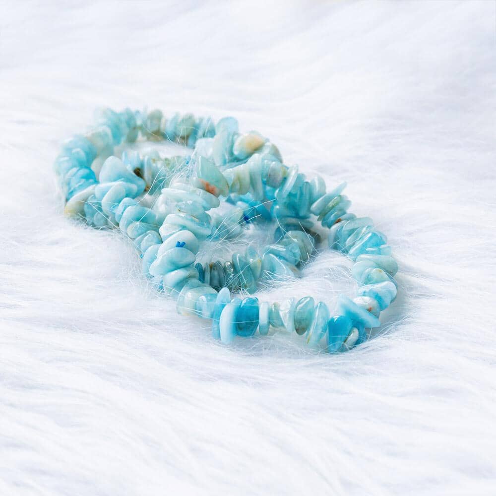 【Chips Bracelet 】Aquamarine