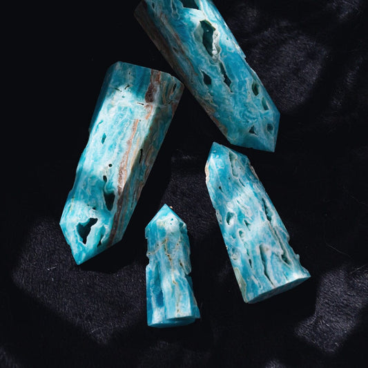 Blue Aragonite Point