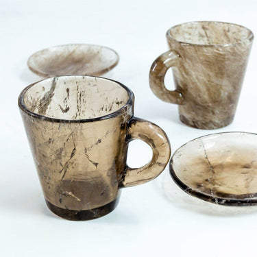 Smoky quartz mug/cup