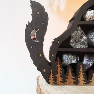 Handmade Wolf Crystal Shelf