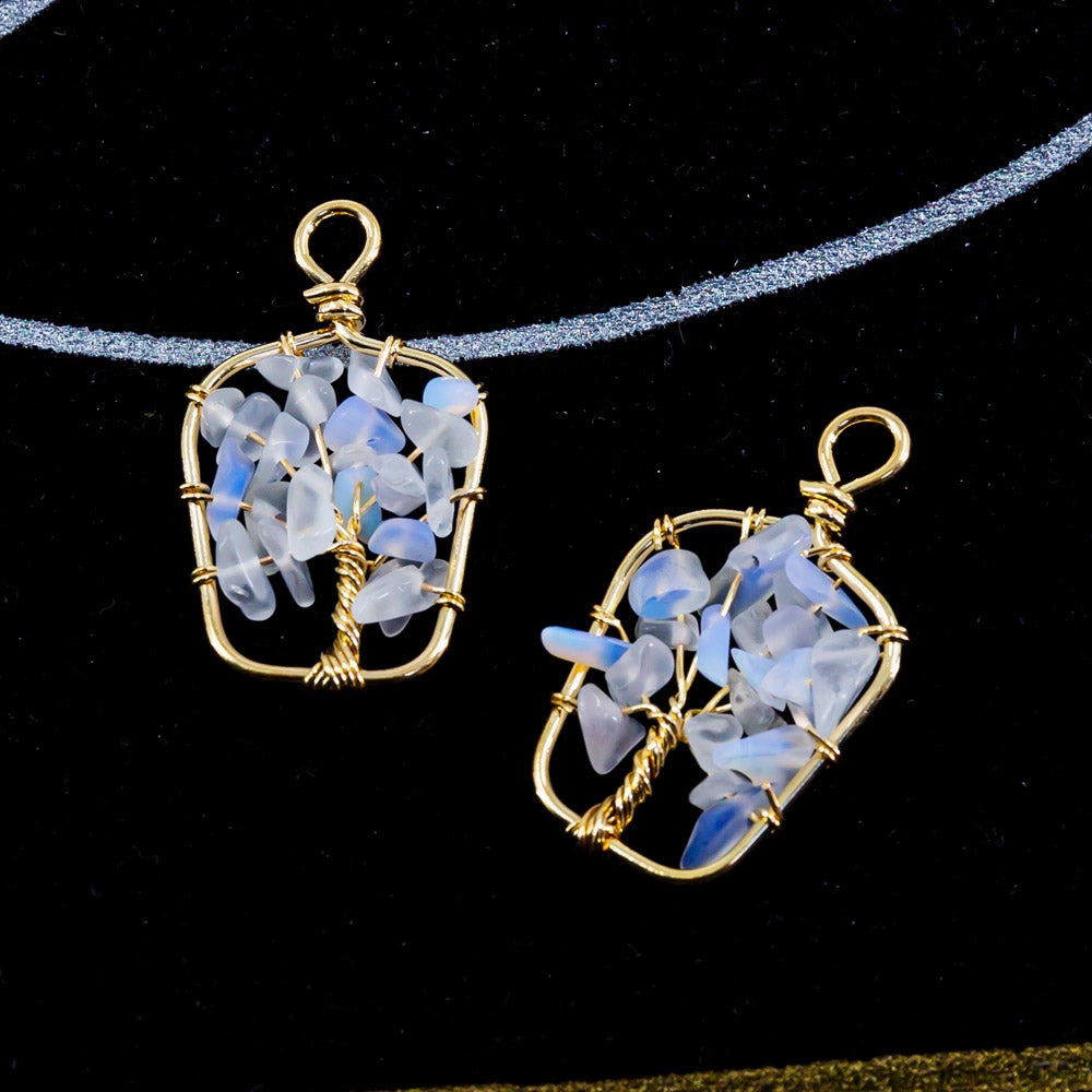 Opalite cluster pendant