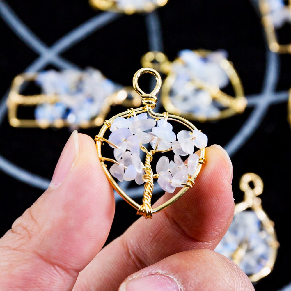 Opalite cluster pendant