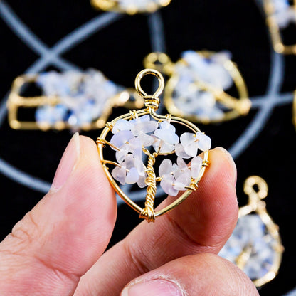 Opalite cluster pendant