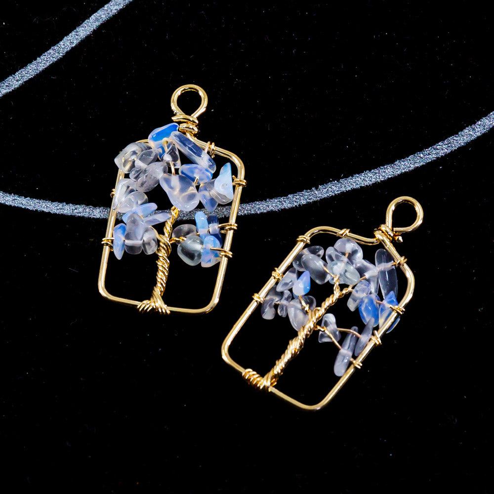 Opalite cluster pendant