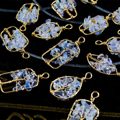 Opalite cluster pendant