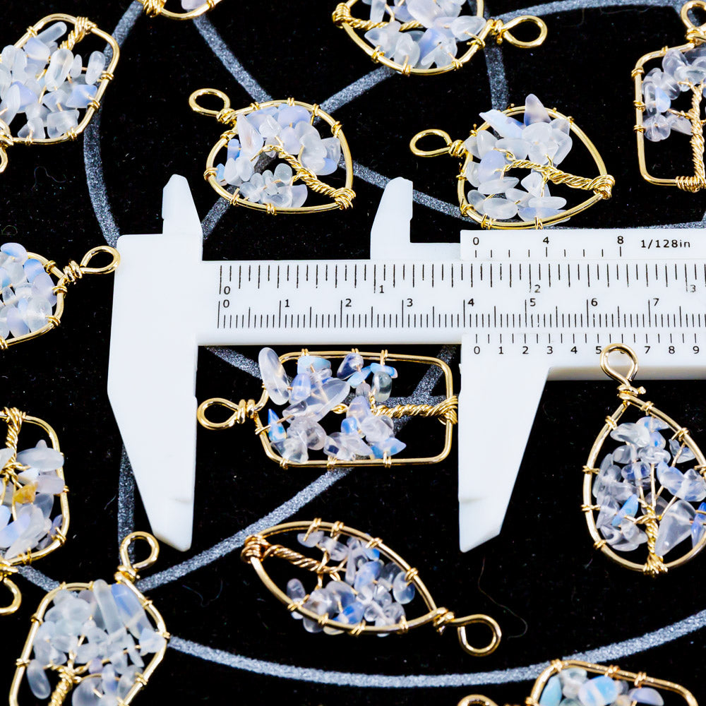 Opalite cluster pendant