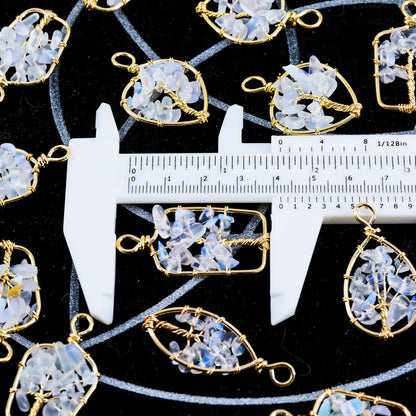 Opalite cluster pendant