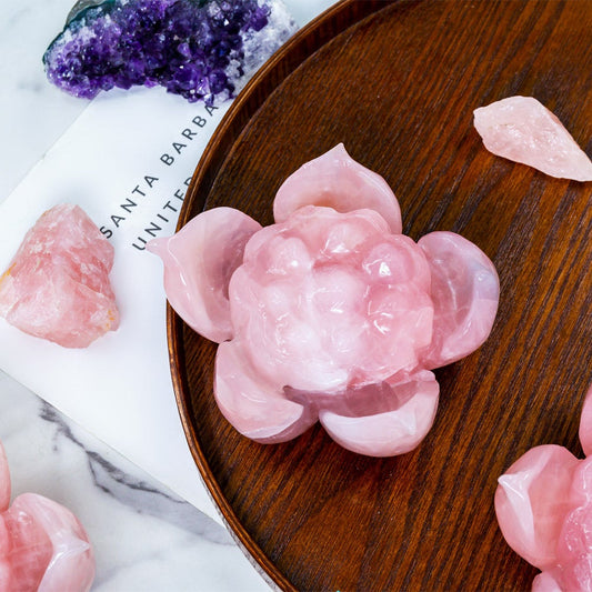 Rose Quartz Lotus